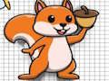 Jogo Aventura para colorir esquilo  online