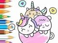 Jogo Livro para colorir: uma xícara de unicórnio  online