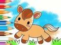 Jogo Livro para colorir: cavalo correndo  online