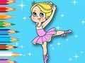 Jogo Livro para colorir: Ballet Girl  online