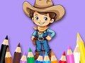 Jogo Livro para colorir: Cowboy  online