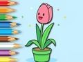 Jogo Livro para colorir: um monte de tulipas  online