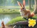 Jogo Quebra-cabeça: Coelho e Esquilos  online