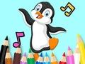 Jogo Livro para Colorir: Pinguim Dançante  online