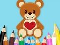 Jogo Livro para colorir: Urso de Brinquedo  online