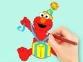Jogo Livro para colorir: presente Elmo  online
