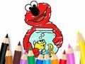 Jogo Livro para colorir: Elmo novo amigo  online