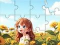 Jogo Quebra-cabeça: Garota Girassol  online