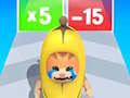 Jogo Corrida épica de banana: mestre de mesclagem  online