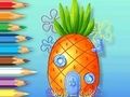 Jogo Livro para Colorir: Casa de Abacaxi  online