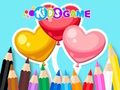Jogo Livro para colorir: balões de coração  online