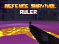 Jogo Régua de Sobrevivência de Defesa  online