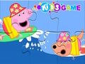 Jogo Quebra-cabeça: Peppa Pig navegando no mar  online