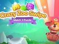 Jogo Quebra-cabeça Crazy Zoo Swipe Match 3  online