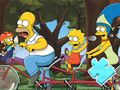 Jogo Quebra-cabeça: Simpson Family Riding  online