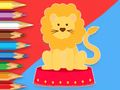 Jogo Livro para colorir: Circo-Leão  online