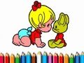 Jogo BTS: coloração de bebê  online