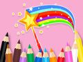 Jogo Livro para colorir: bastão mágico  online