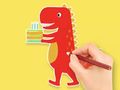 Jogo Livro para colorir: aniversário do dinossauro  online