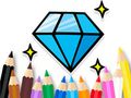 Jogo Livro para Colorir: Diamante Brilhante  online