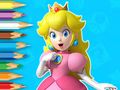 Jogo Livro para colorir: jovem princesa Peach  online