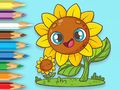 Jogo Livro para colorir: girassóis  online