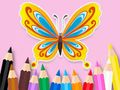 Jogo Livro para colorir: linda borboleta  online