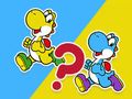 Jogo Questionário infantil: a cor dos sapatos do pequeno dinossauro  online
