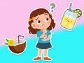 Jogo Quiz Infantil: O que você gostaria de beber?  online
