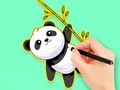 Jogo Livro para colorir: Panda come bambu  online
