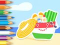 Jogo Livro para colorir: equipamento de praia de verão  online