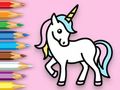 Jogo Livro para Colorir: Unicórnio Feliz  online