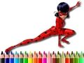 Jogo Colorir Lady Bug de volta às aulas  online