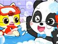 Jogo Quebra-cabeça: Hora do Banho do Bebê Panda  online