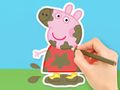 Jogo Livro para colorir: Peppa na lama  online