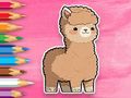 Jogo Livro para colorir: Alpaca fofa  online