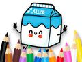 Jogo Livro para colorir: leite  online