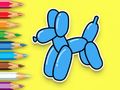 Jogo Livro para colorir: cachorrinho balão  online