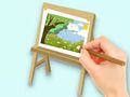 Jogo Livro para colorir: prancheta Paysage  online