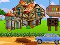 Jogo Fuga de carro azul moderno  online