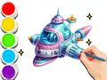 Jogo Livro para colorir: viagem espacial  online