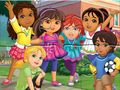 Jogo Quebra-cabeça: Dora na cidade  online