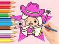 Jogo Livro para colorir: Toca Boca World  online