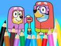 Jogo Livro para colorir: Vovós Bluey Flossing  online