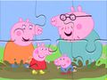 Jogo Quebra-cabeça: Poças de lama da Peppa Pig  online