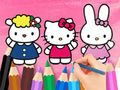 Jogo Livro para colorir: Hello Kitty com amigos  online