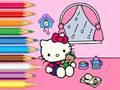 Jogo Livro para colorir: Dia chuvoso da Hello Kitty  online