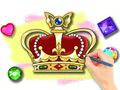 Jogo Livro para colorir: Coroa Real  online