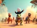 Jogo Stickman: arena de dinossauros  online