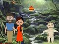 Jogo Par escapou de uma floresta aterrorizante  online